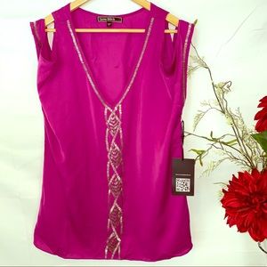 LOVE STICH Embroiled Top size L